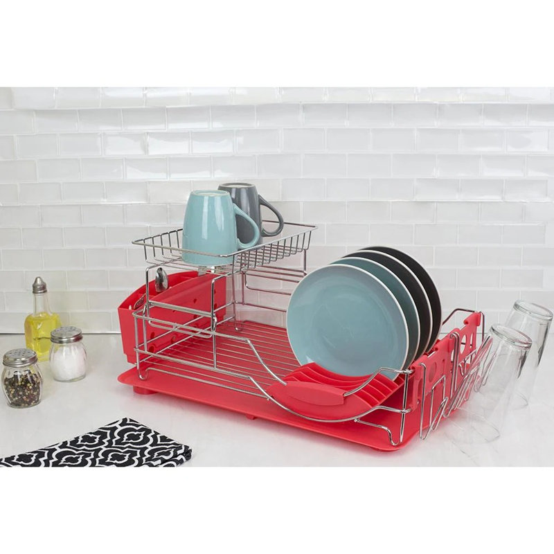 Rebrilliant Whittingham Deluxe Stainless Steel Countertop Dish Rack